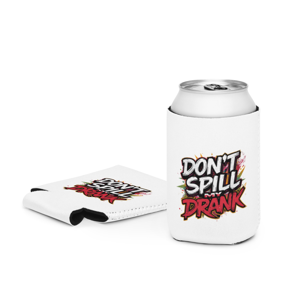 Can and Bottle Drink Sleeve - Don't Spill My Drink Can Cooler