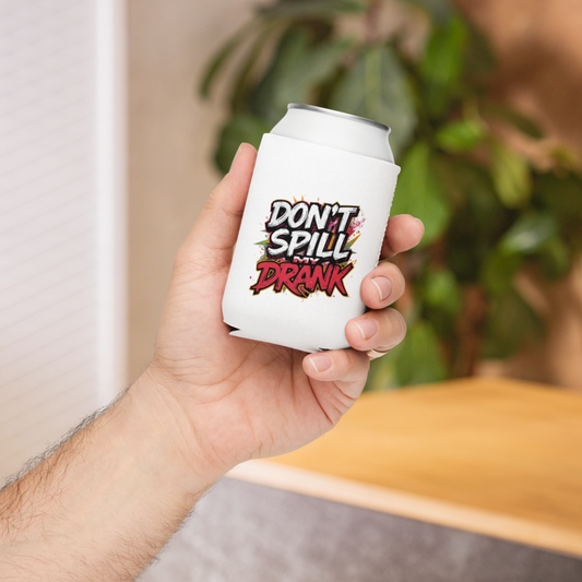 Can and Bottle Drink Sleeve - Don't Spill My Drink Can Cooler