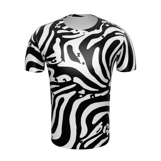 Zebra Print Men's t-shirt Oversized Luxury Streetwear”