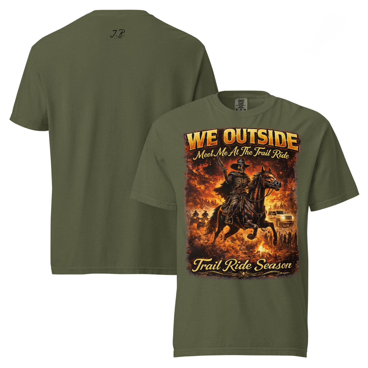 We Outside Trail Ride Season Graphic Shirt Unisex garment-dyed heavyweight t-shirt
