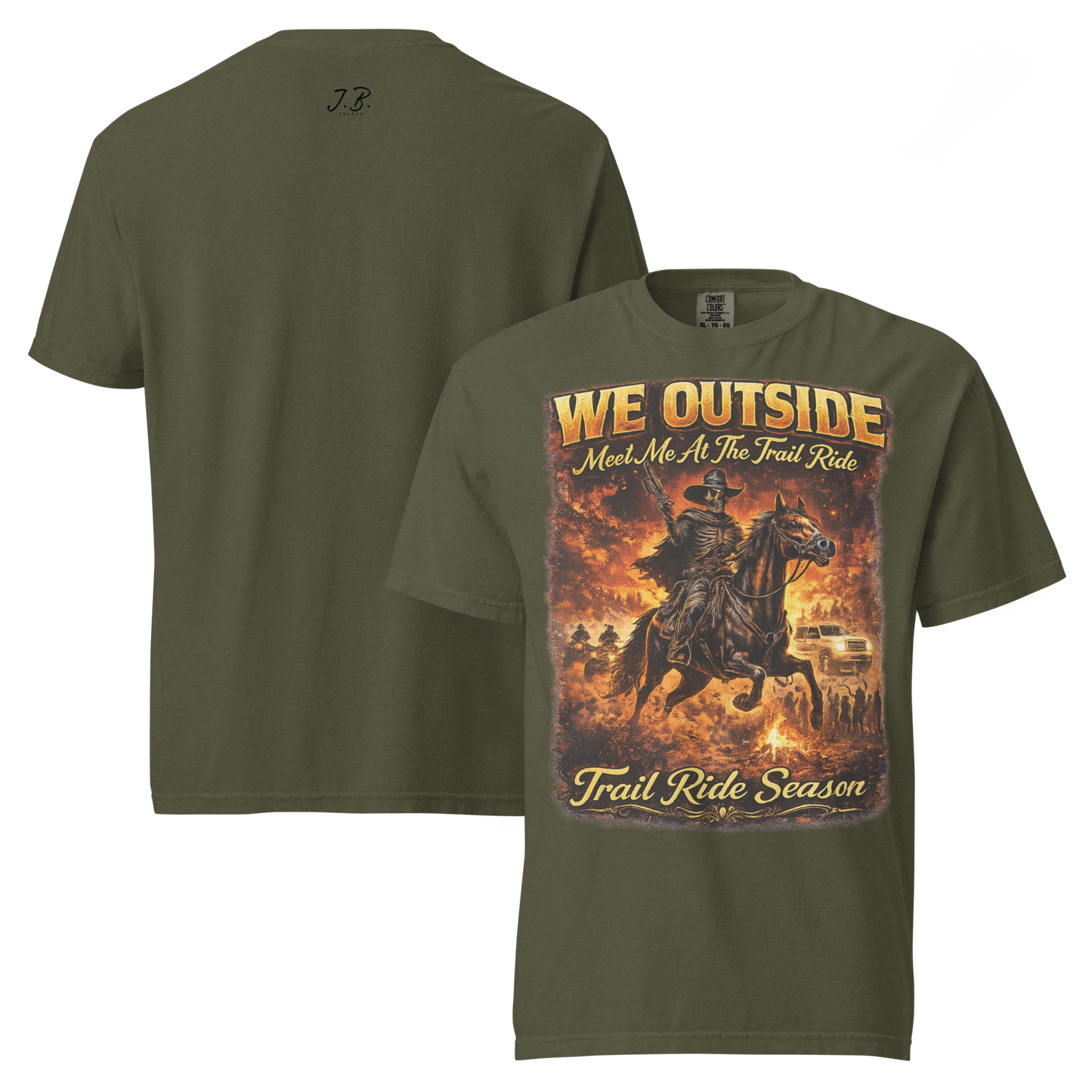 We Outside Trail Ride Season Graphic Shirt Unisex garment-dyed heavyweight t-shirt